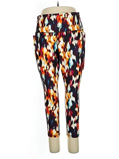 Pre-owned Xersion Active Pants In Orange