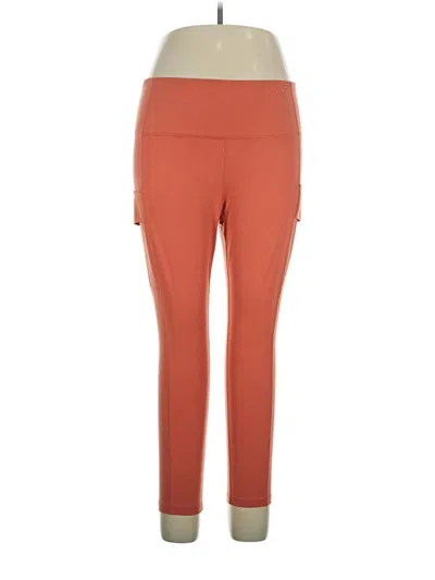 Pre-owned Xersion Active Pants In Orange