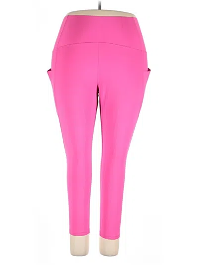 Pre-owned Xersion Active Pants In Pink