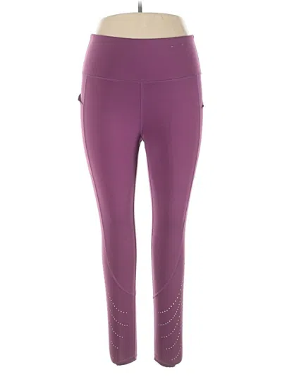 Pre-owned Xersion Active Pants In Purple