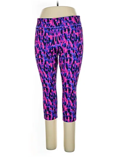 Pre-owned Xersion Active Pants In Purple