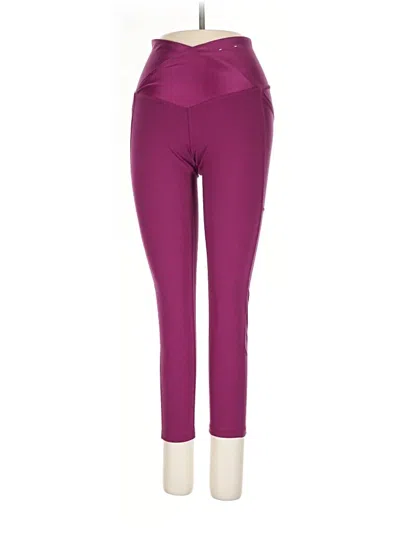 Pre-owned Xersion Active Pants In Purple