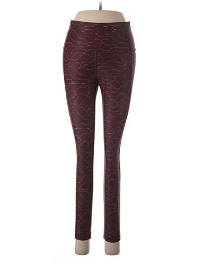 Pre-owned Xersion Active Pants In Red