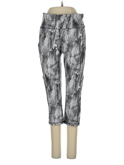 Pre-owned Xersion Active Pants In Silver