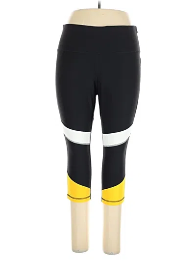 Pre-owned Xersion Active Pants In Yellow
