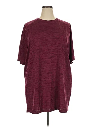 Pre-owned Xersion Active T-shirt In Burgundy