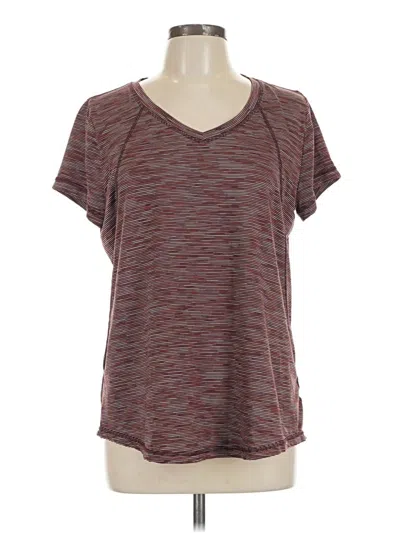 Pre-owned Xersion Active T-shirt In Burgundy