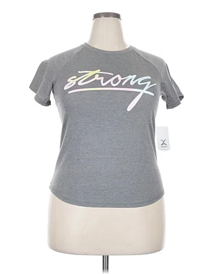 Xersion Active T-shirt In Gray