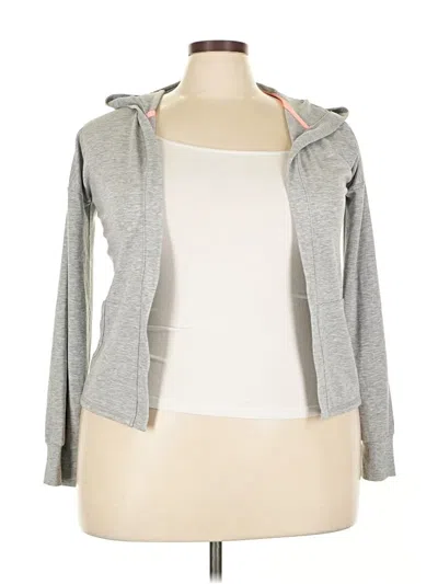 Pre-owned Xersion Cardigan Sweater In Gray