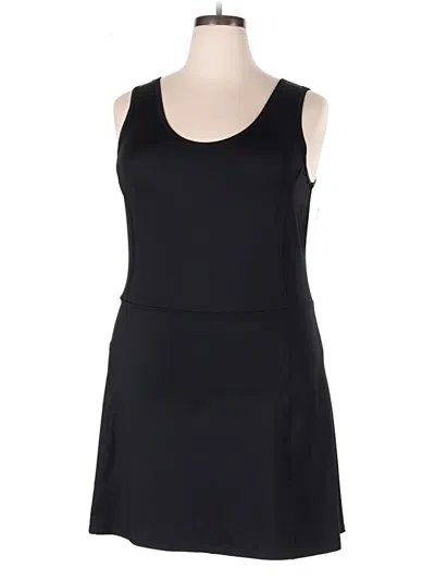 Xersion Casual Dress In Black