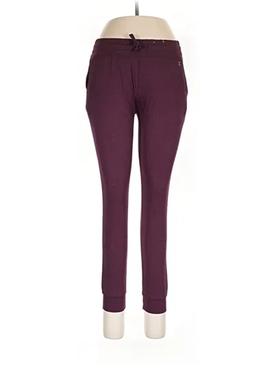 Pre-owned Xersion Casual Pants In Burgundy