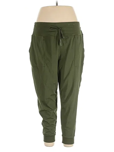 Pre-owned Xersion Casual Pants In Green