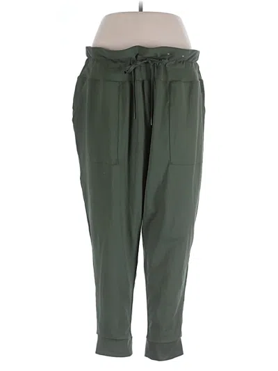 Pre-owned Xersion Casual Pants In Green