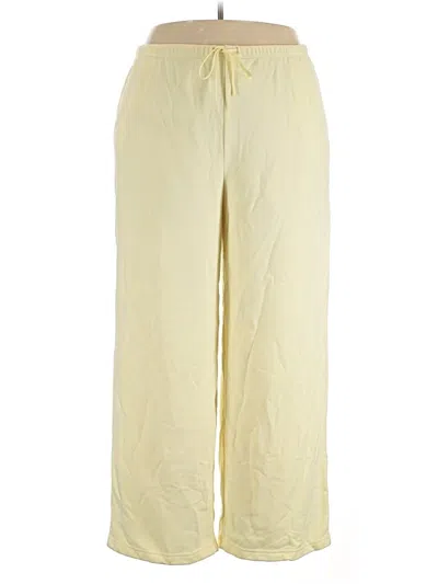 Pre-owned Xersion Casual Pants In Yellow