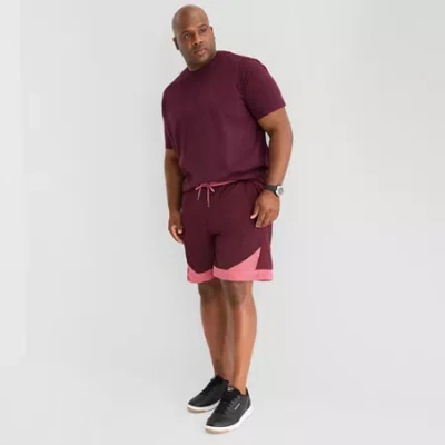 Xersion Colorblock Mens Big And Tall 8" Basketball Short In Red