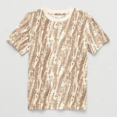 Xersion Kids' Cotton Graphic Tee In Beige