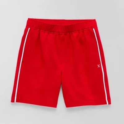 Xersion Kids' Double Knit Fleece Boys Knit Pull-on Short In Red