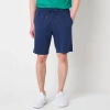 Xersion Double Knit Mens 9" Mid Rise Workout Shorts In Blue