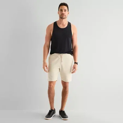 Xersion Double Knit Mens 9" Mid Rise Workout Shorts In Neutral