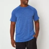 Xersion Everair Mens Crew Neck Short Sleeve Quick Dry Active Big And Tall T-shirt In Blue