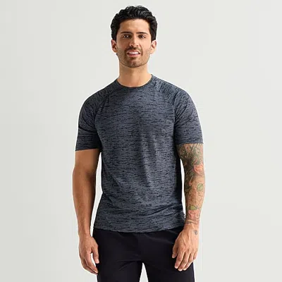 Xersion Everair Mens Crew Neck Short Sleeve Quick Dry Active T-shirt In Black
