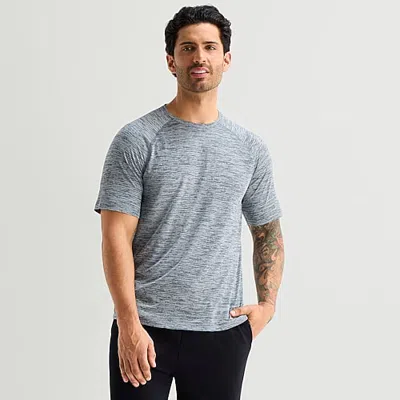 Xersion Everair Mens Crew Neck Short Sleeve Quick Dry Active T-shirt In Gray