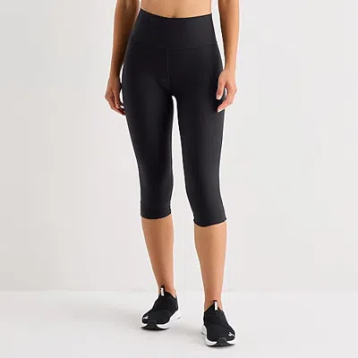 Xersion Evercontour+ Womens High Rise 21" Cropped Legging In Black