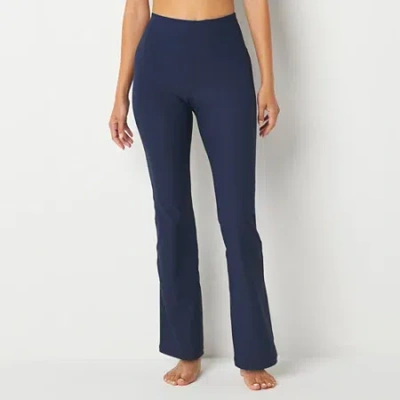 Xersion Evercontour Womens High Rise Tall Yoga Pant In Blue