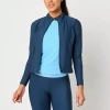 Xersion Evercontour+ Womens Lightweight Softshell Jacket In Blue