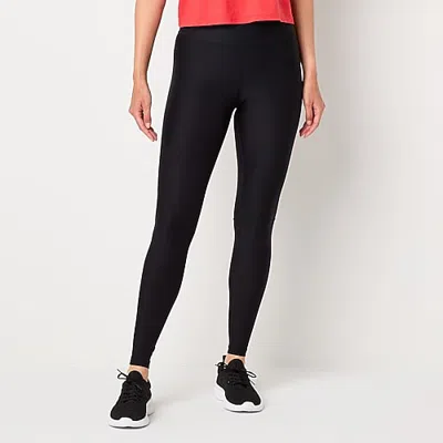 Xersion Evercontour+ Womens Moisture Wicking High Rise 28" Active Skinny Full Length Leggings In Black