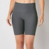 Xersion Evercontour Womens Quick Dry Bike Short In Gray