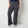 Xersion Everperform Womens High Rise Cotton Yoga Pant Plus In Gray