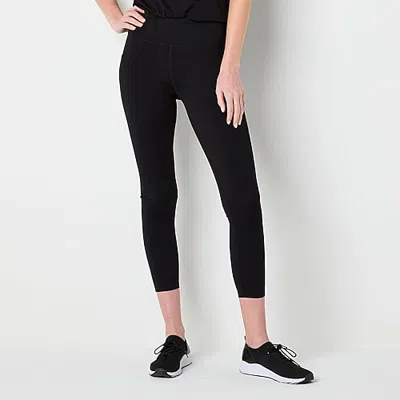 Xersion Everrestore Womens High Rise 7/8 Ankle Legging In Black