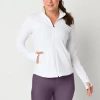 Xersion Everultra-lite Womens Lightweight Softshell Jacket In White