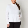 Xersion Everultra-lite Womens Plus Lightweight Softshell Jacket In White