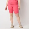 Xersion Everultra Womens High Rise Quick Dry Plus 10 Inch Bike Short In Pink