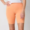 Xersion Everultra Womens Quick Dry Bike Short In Orange