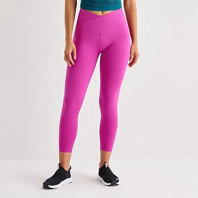Xersion Everultra Womens Quick Dry High Rise 25" 7/8 Ankle Legging In Pink