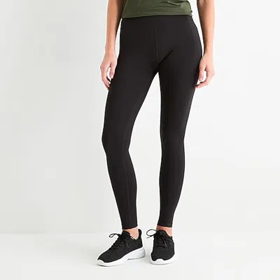 Xersion Everultra Womens Quick Dry High Rise 28" Active Skinny Full Length Leggings In Black