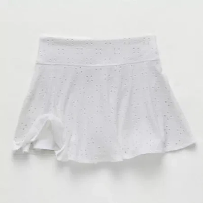 Xersion Eyelet Sport Little & Big Kid Girls Skort In White
