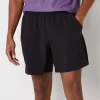 Xersion Featherlite Woven Mens 6" Moisture Wicking Workout Shorts In Black