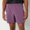 Xersion Featherlite Woven Mens 6" Moisture Wicking Workout Shorts In Purple
