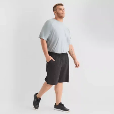 Xersion Featherlite Woven Mens 8" Big And Tall Workout Shorts In Black