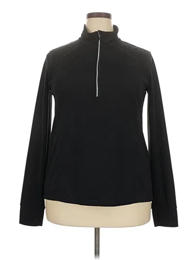 Pre-owned Xersion Fleece Jacket In Black