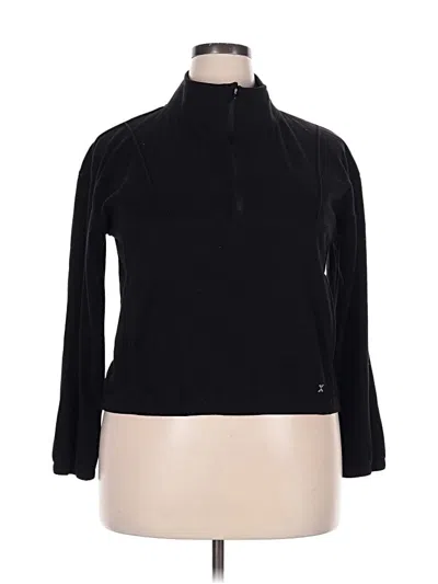Pre-owned Xersion Fleece Jacket In Black
