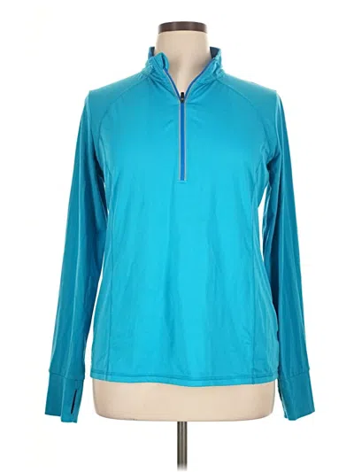 Pre-owned Xersion Fleece Jacket In Blue
