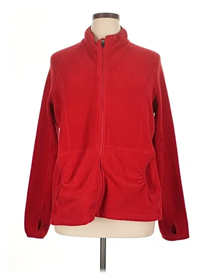Pre-owned Xersion Fleece Jacket In Red