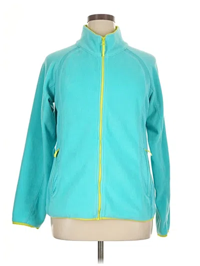 Pre-owned Xersion Fleece Jacket In Teal