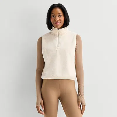 Xersion Fleece Vest In White