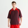 Xersion Jersey Mens Regular Fit Short Sleeve Polo Shirt In Red